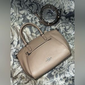 COACH satchel with crossbody strap